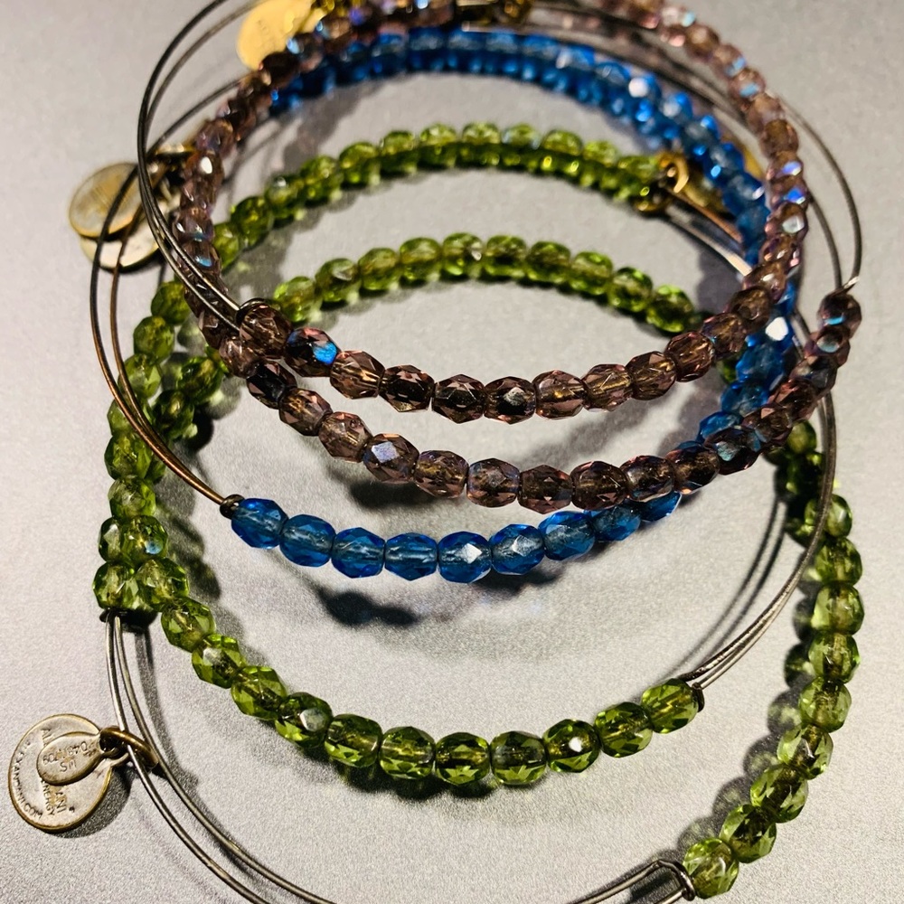 Alex & Ani multi Color bangles set - Picture 5 of 6